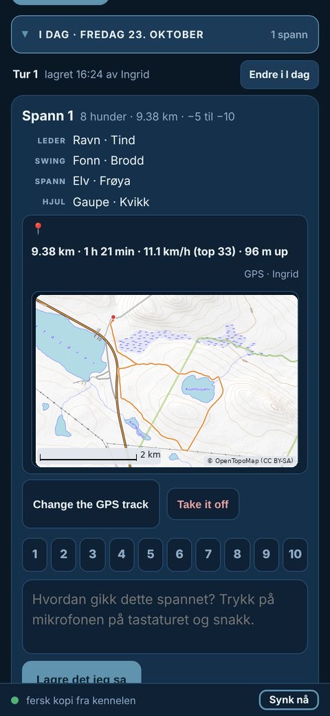 Tallennettu valjakko Historiassa GPS-reittinsä kanssa: 9,38 km, 1 h 21 min, 11,1 km/h, 96 m nousua, ja reitti piirrettynä